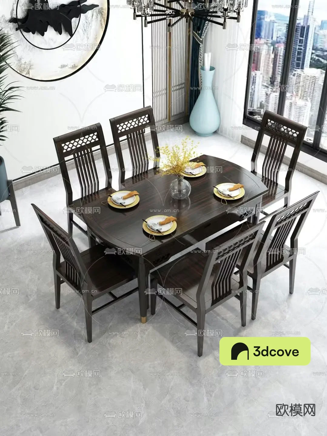 Chinese dining table and chairs mahogany dining table