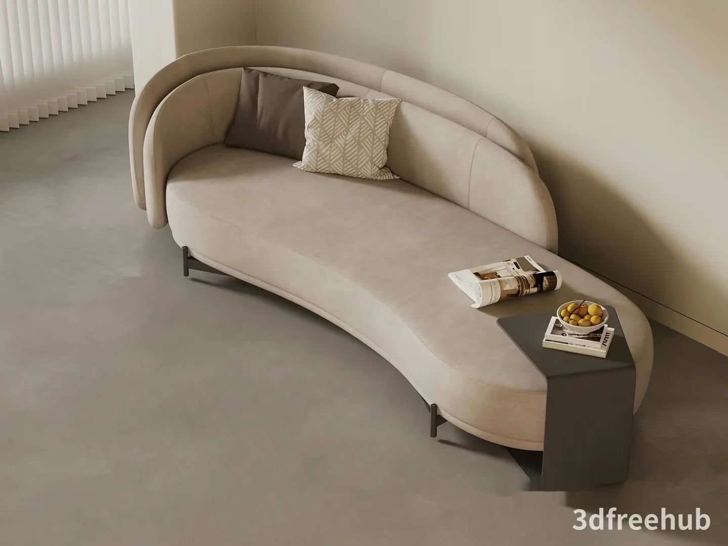 A Modern Couch 3D Model – 22235 – VRAY Render