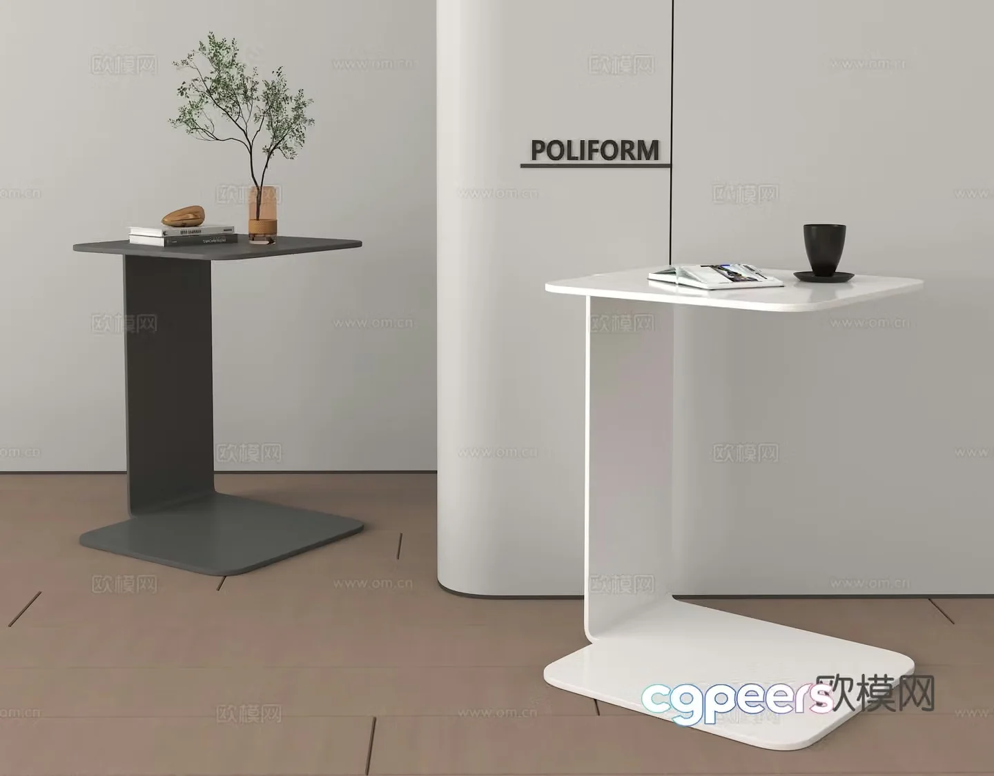 Round angle side flower art cup 3d model