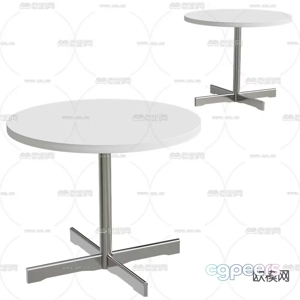 Fora side corner round table 3D model
