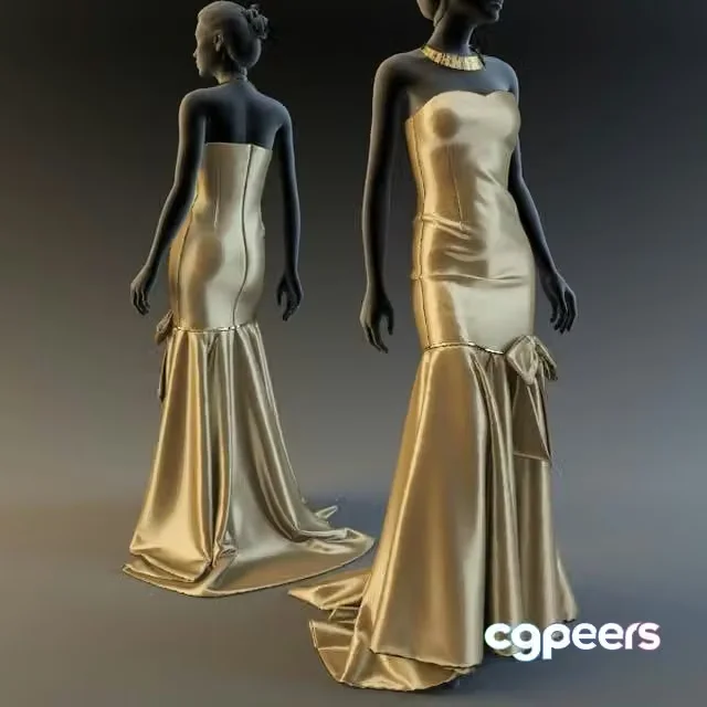3ds Max Free – Evening Dress