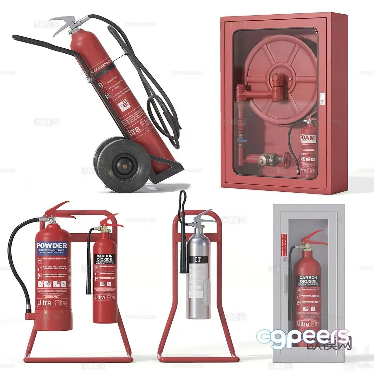 Fire fighting equipment 3d model