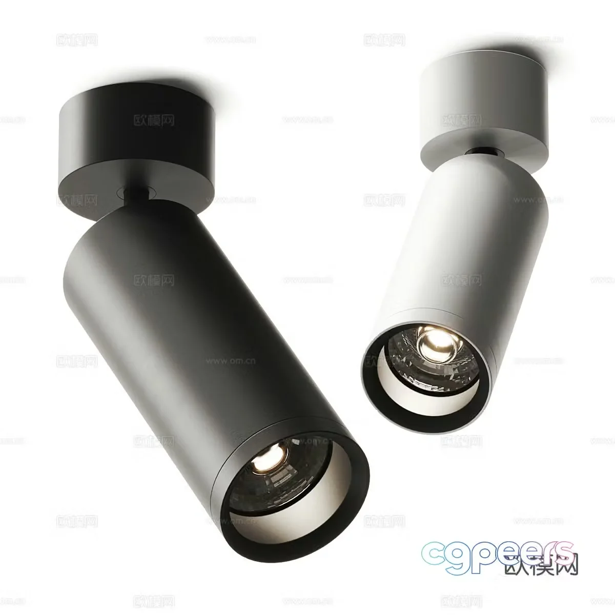 Modern minimalist spotlight 3D model