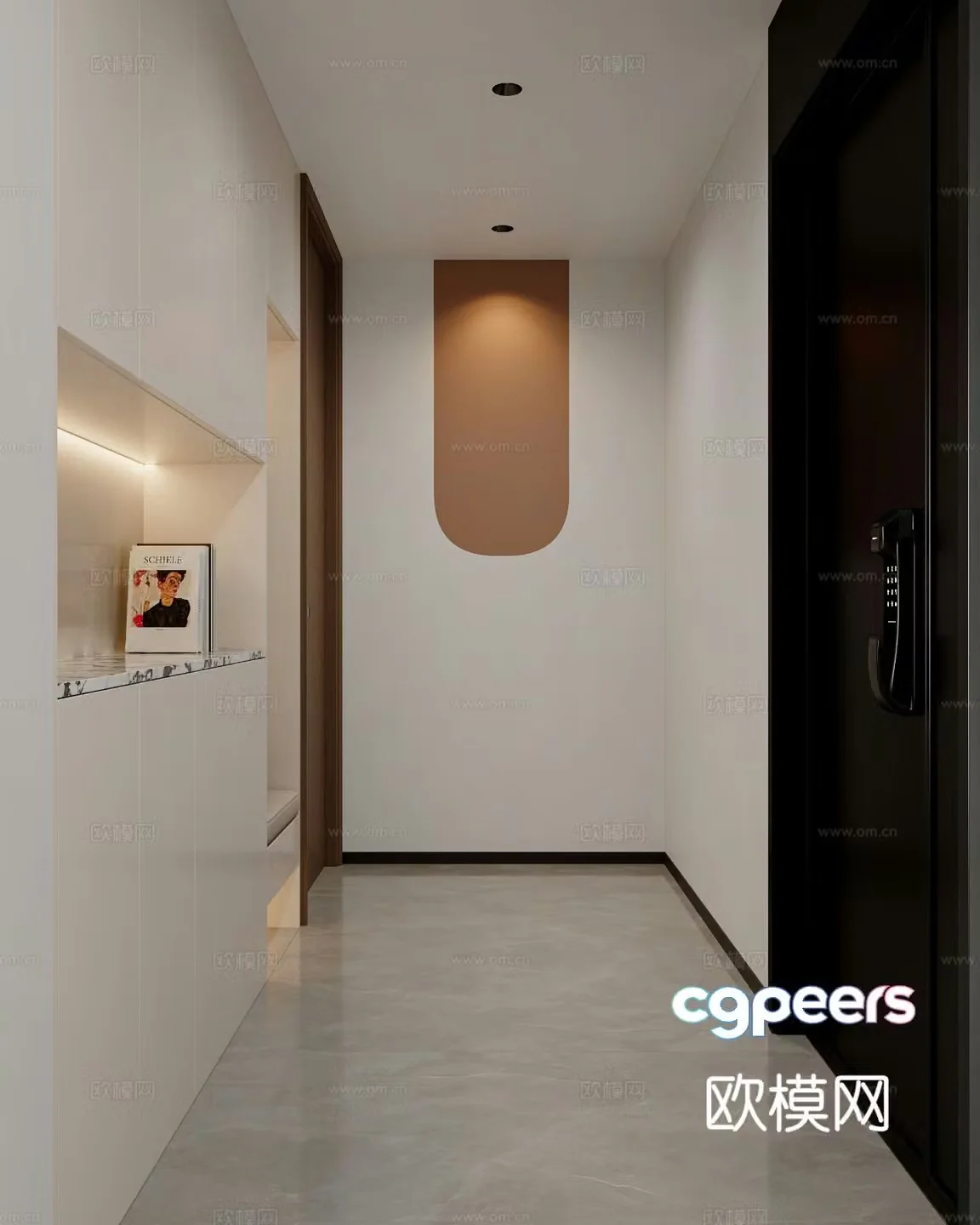 Modern entrance hall 3D model