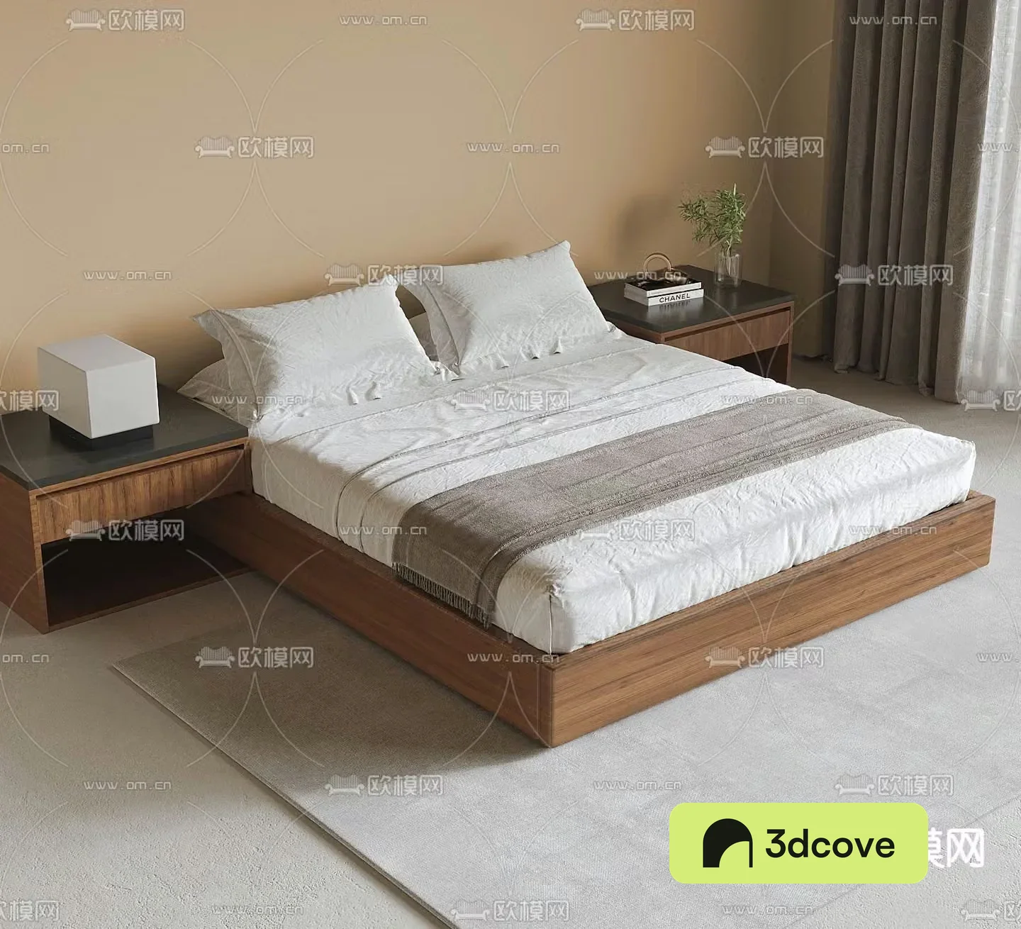 Modern double bed