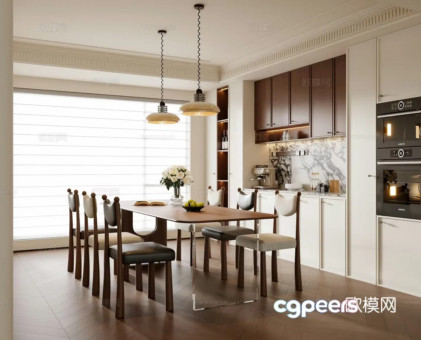French restaurant 3d model