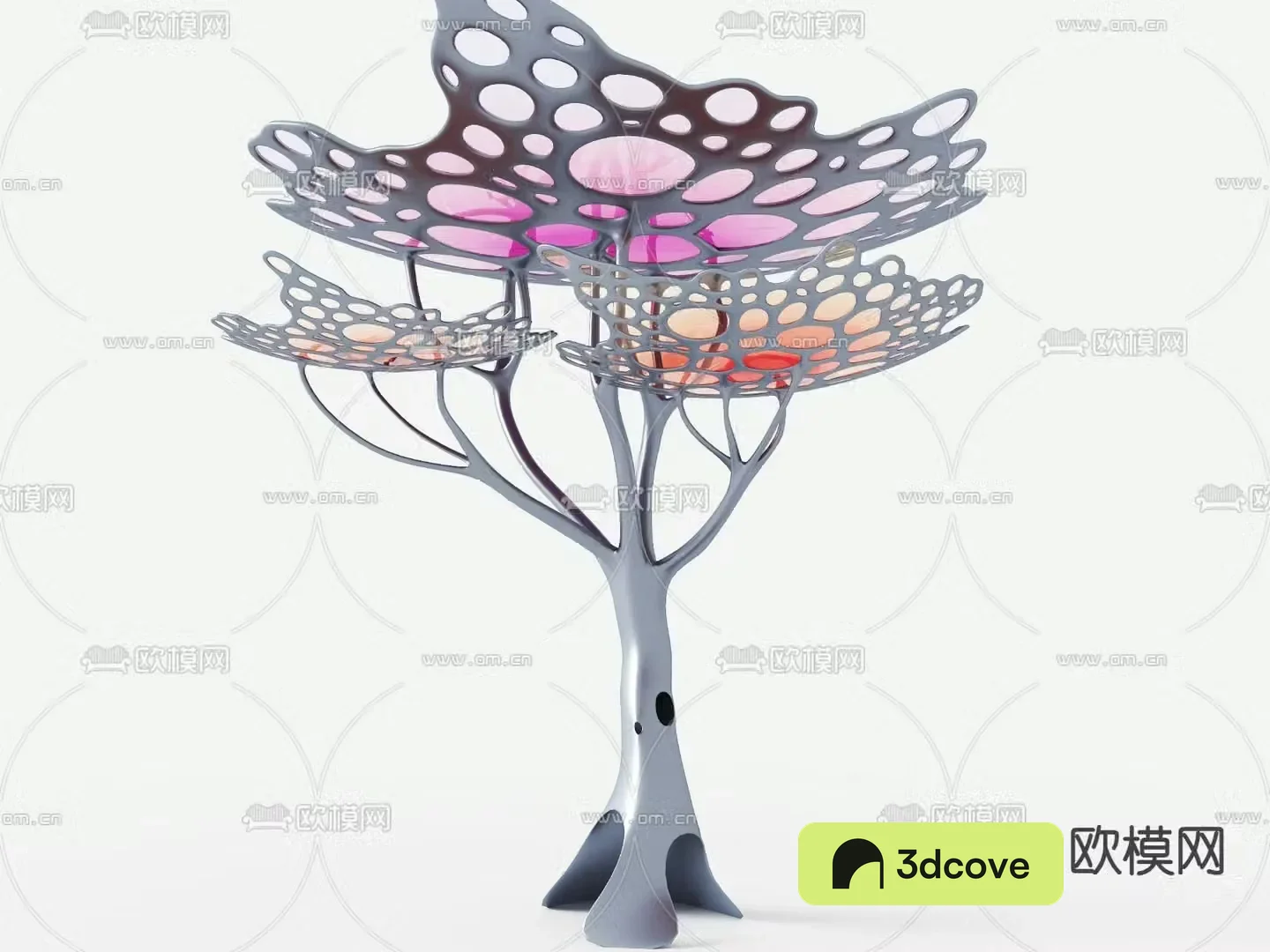 Alien sculpture Tree-shaped gallery frame