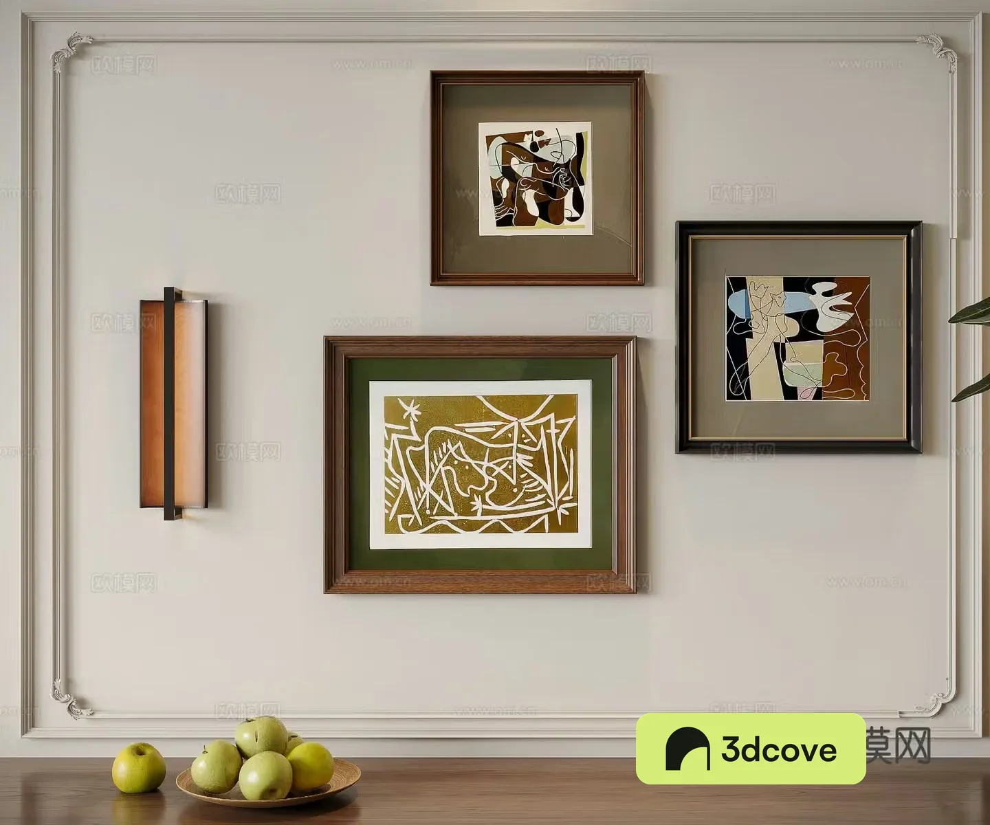 Medieval combination hanging painting decorative painting