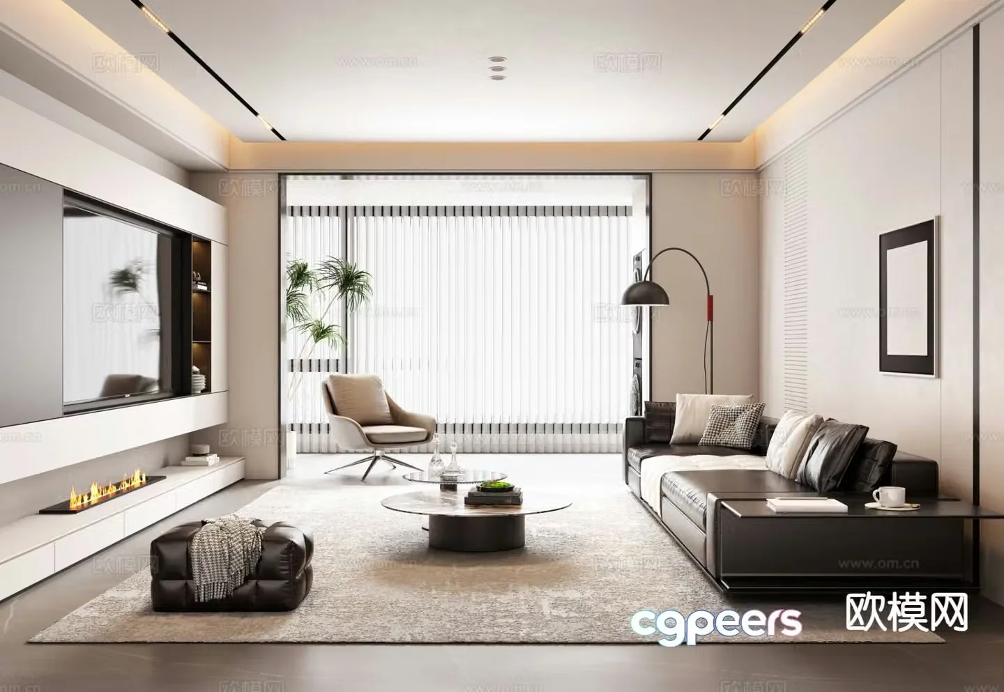 Italian living room 3d model