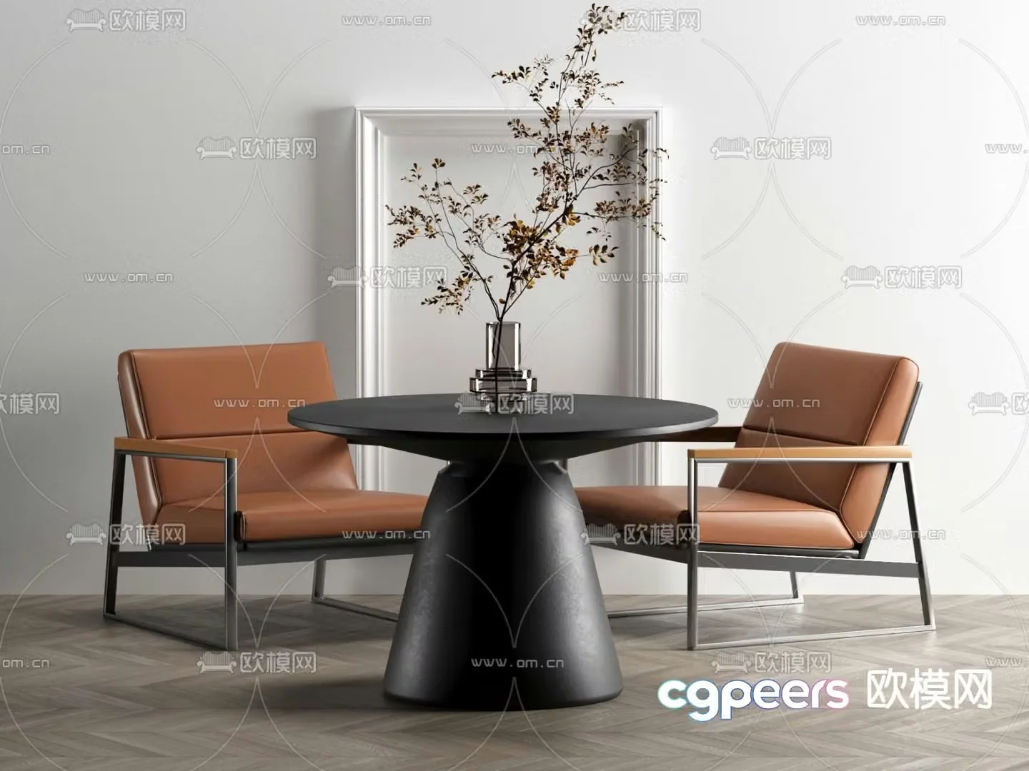 Leisure tables and chairs Negotiation tables and chairs 3d model