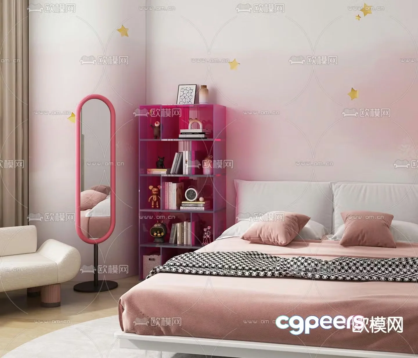 Children’s bed girl’s bed 3d model
