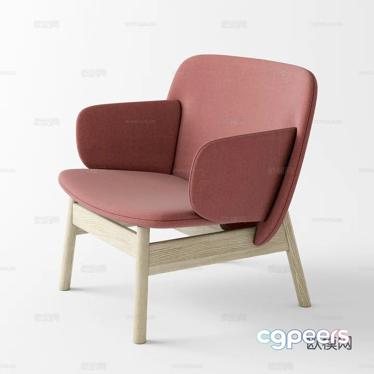 LaCividina armchair sofa chair lounge chair 3d model