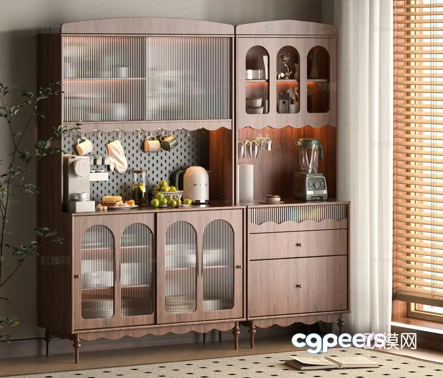 Middle-aged sideboard 3D model