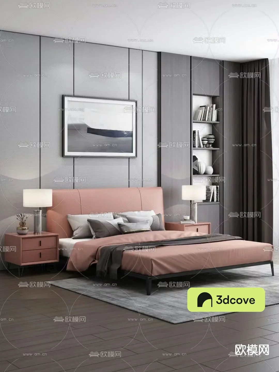 Modern double bed
