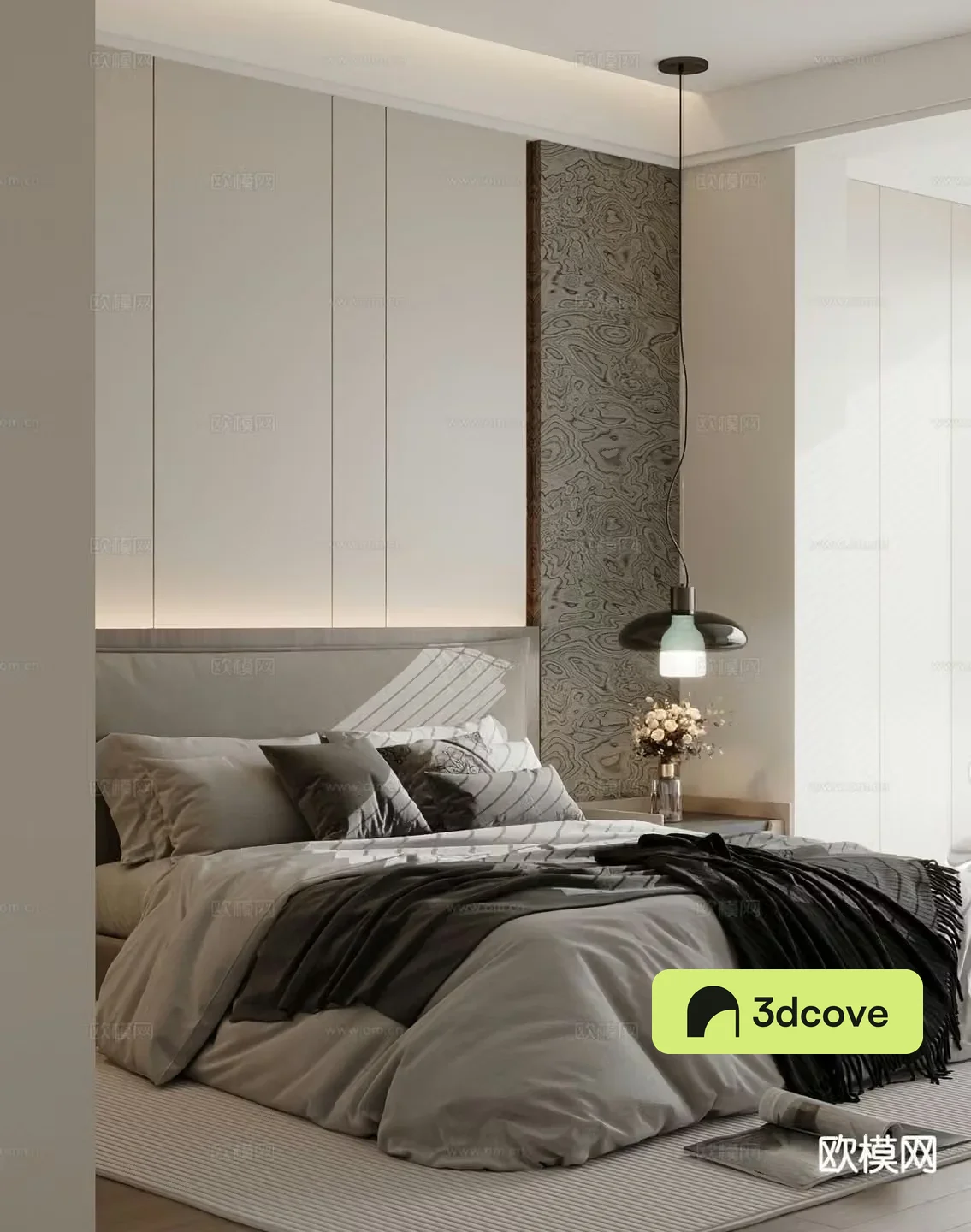 Modern double bed