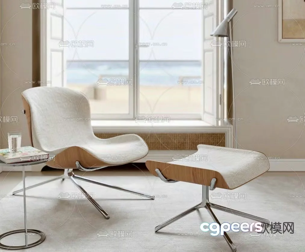 Modern lounge chair 3d model