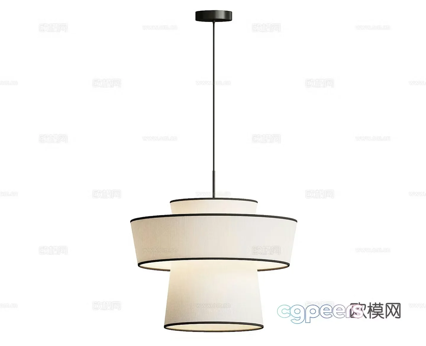 Paper chandelier Restaurant chandelier Bar chandelier Fabric chandelier Wasabi chandelier Bedside chandelier 3D model