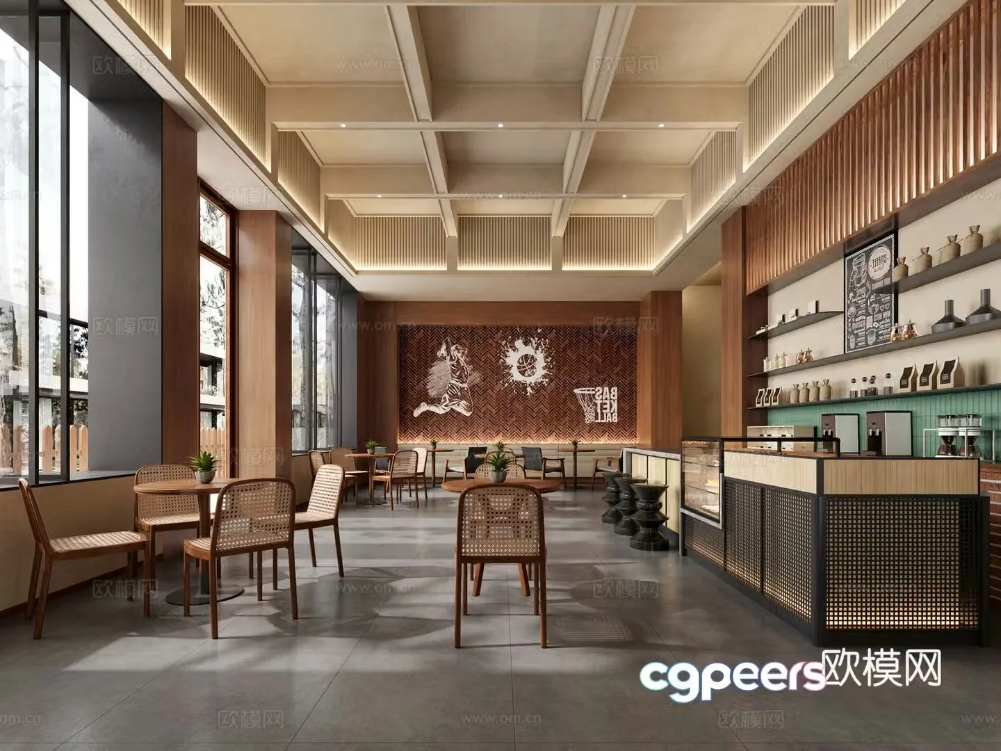 Cafe 3d model