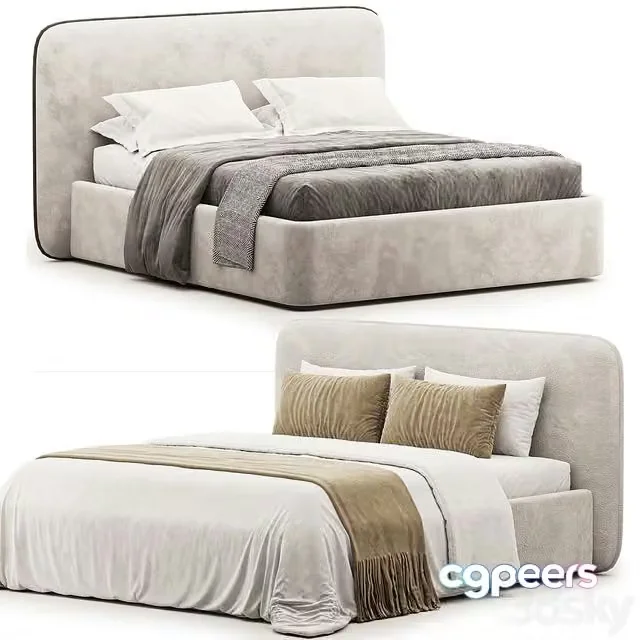 3ds Max Free – Barry bed with compartment