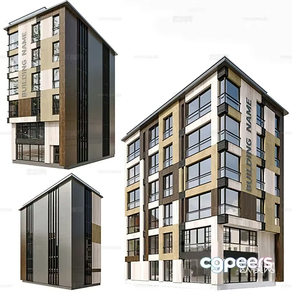 Building exterior Residential exterior 3d model