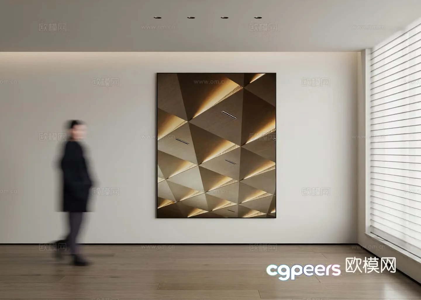Modern decorative painting 3d model
