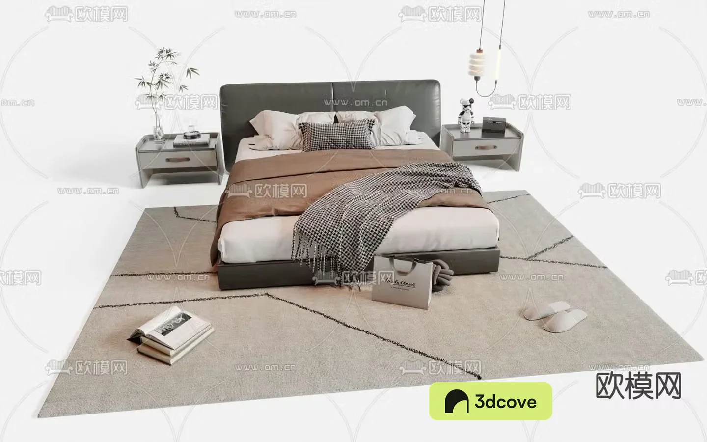 Modern double bed