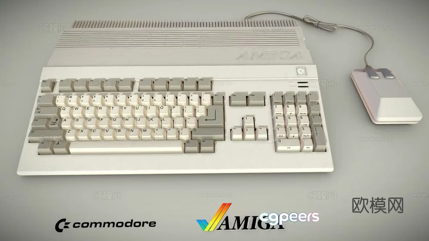 retro keyboard nostalgic keyboard vintage keyboard computer keyboard 3d model