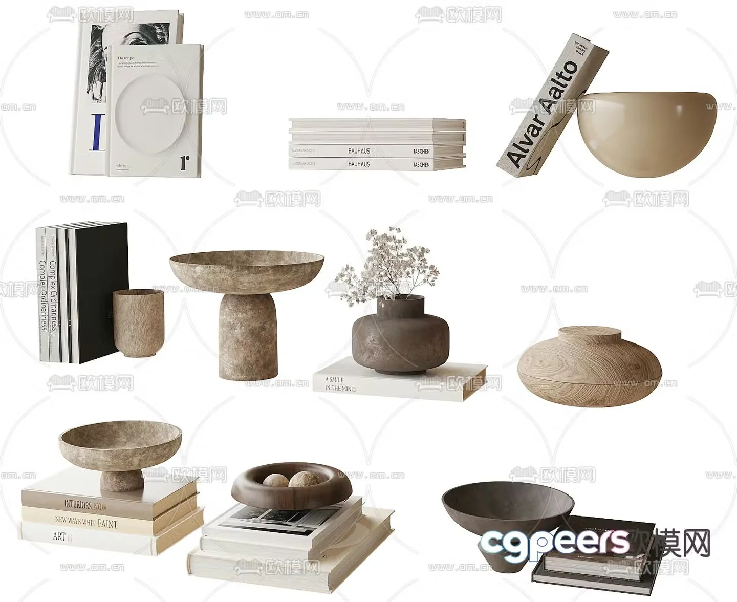 Modern jewelry ornaments 3d model
