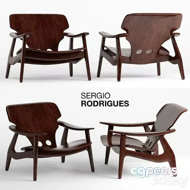 3ds Max Free – Armchair cadeira diz sergio rodrigues