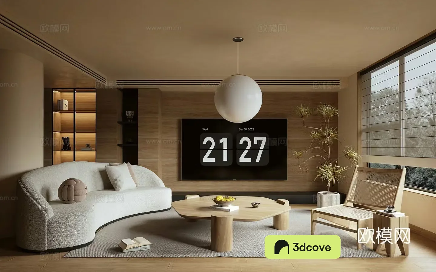 Log Wind Living Room