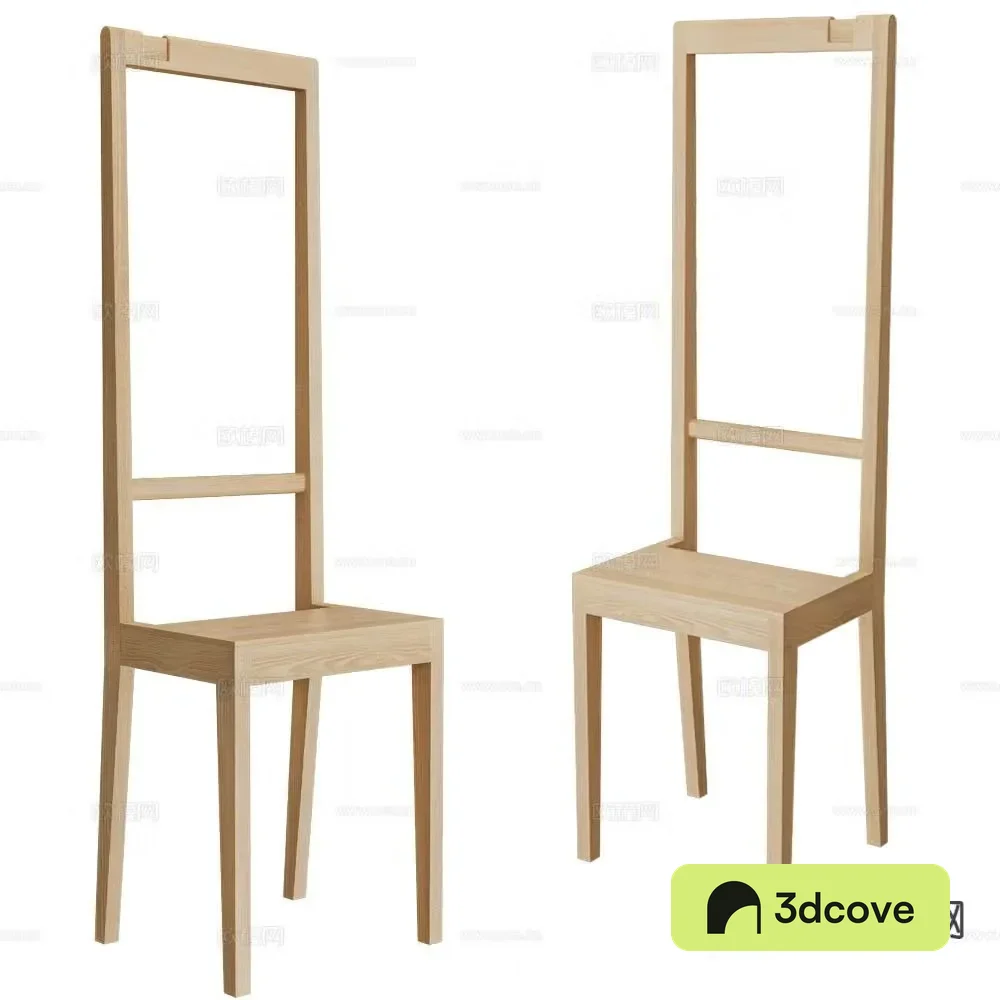 COVO log style high back chair artistic style leisure chair