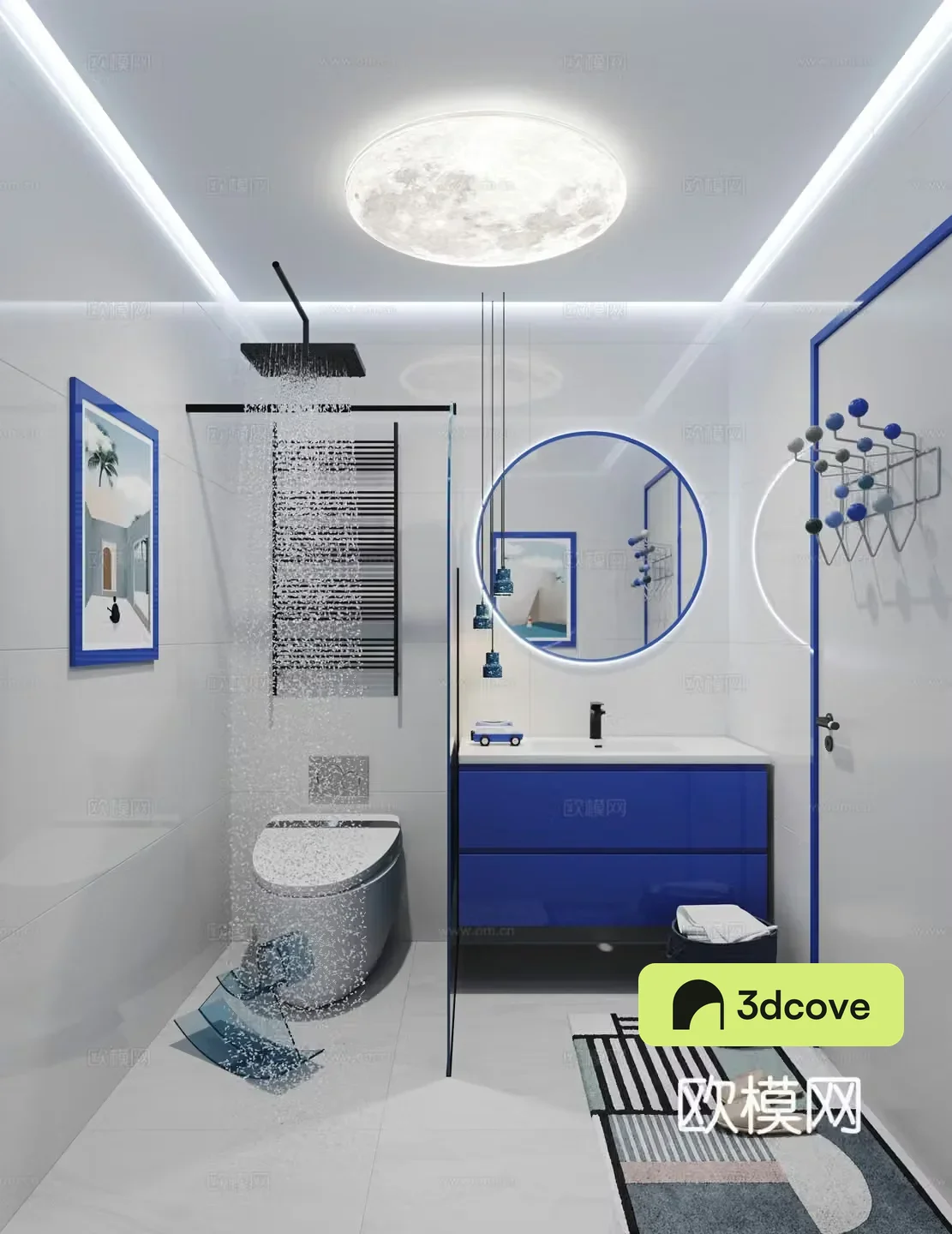 Modern children’s bathroom
