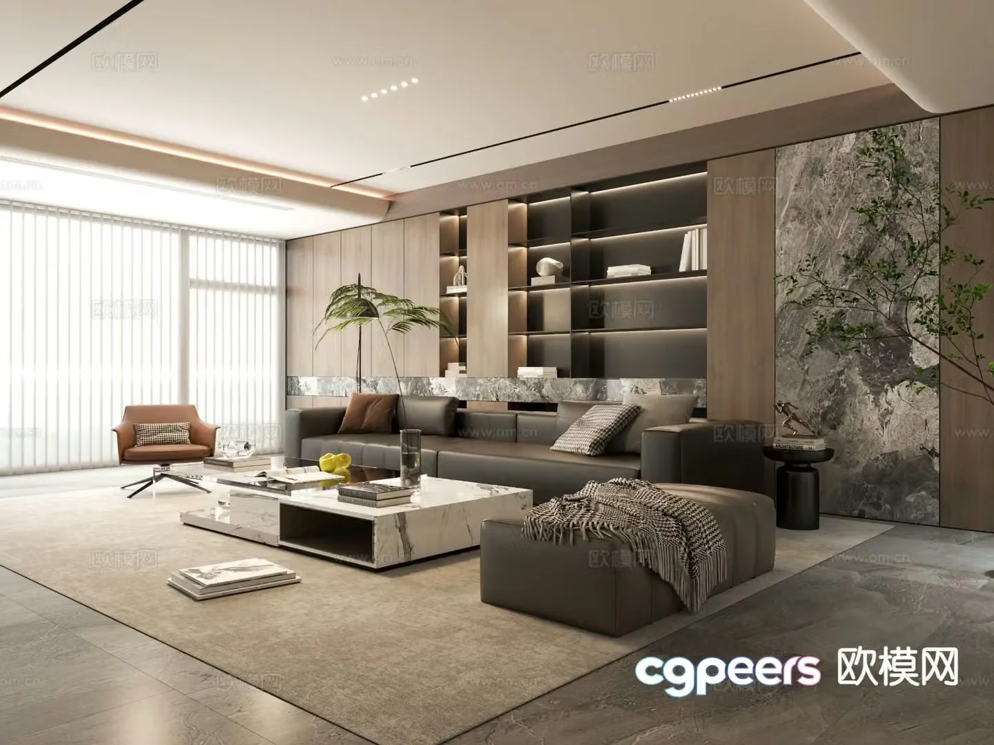 Italian living room 3d model