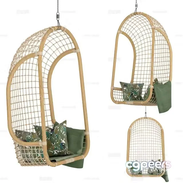 3d model of hanging chair
