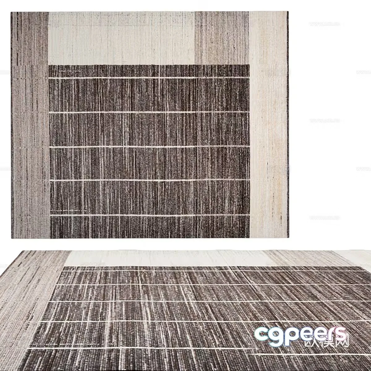Modern minimalist carpet Carpet Simple carpet Living room carpet 3d model