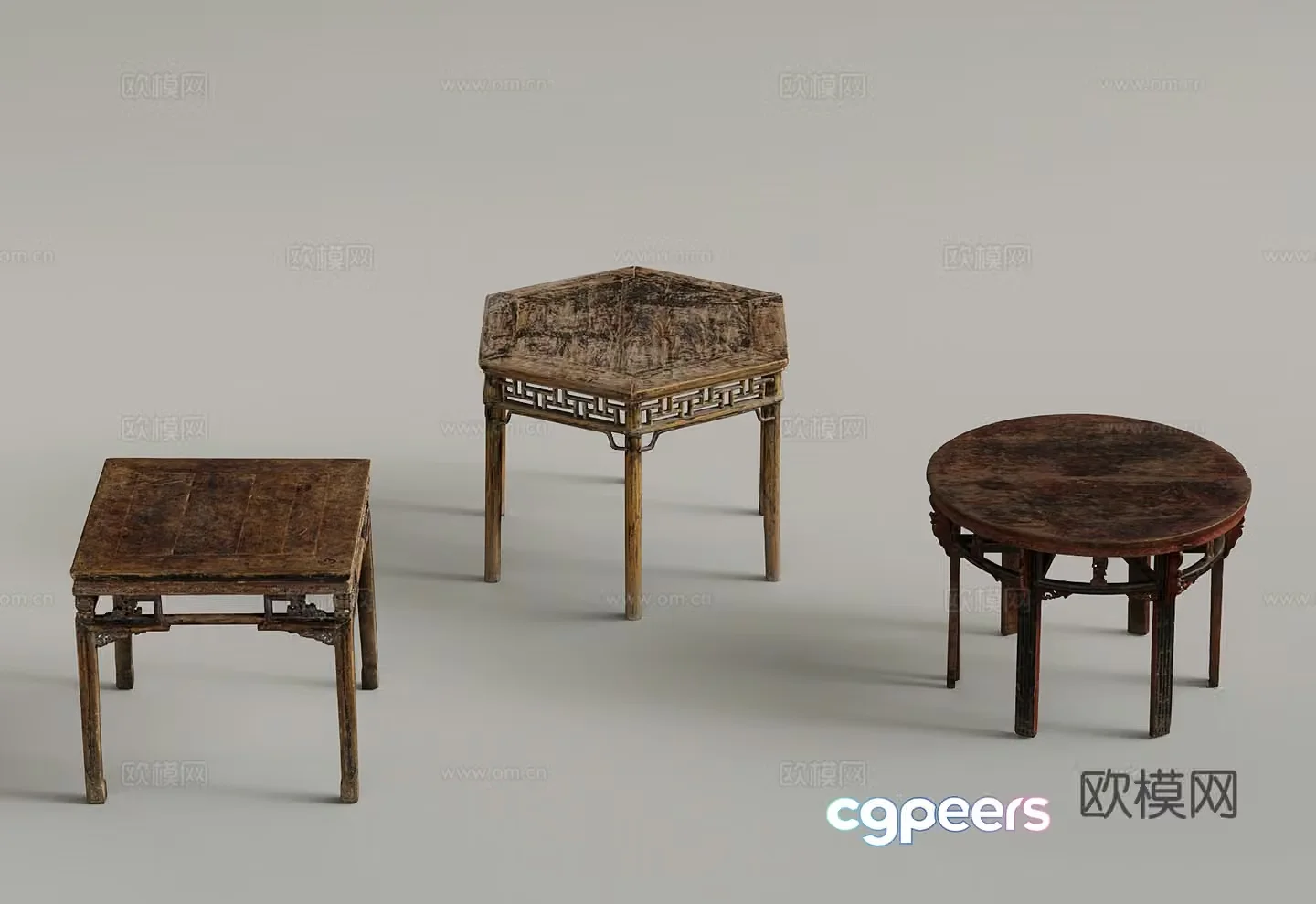 Wasabi Middle Ages stool 3D model