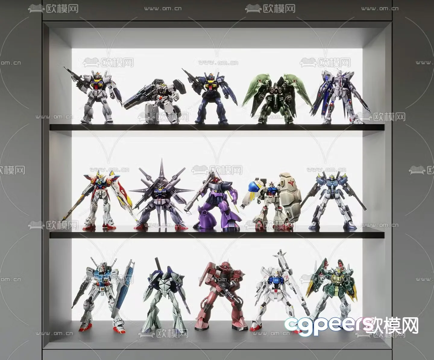 modern toys transformers gundam 3d model