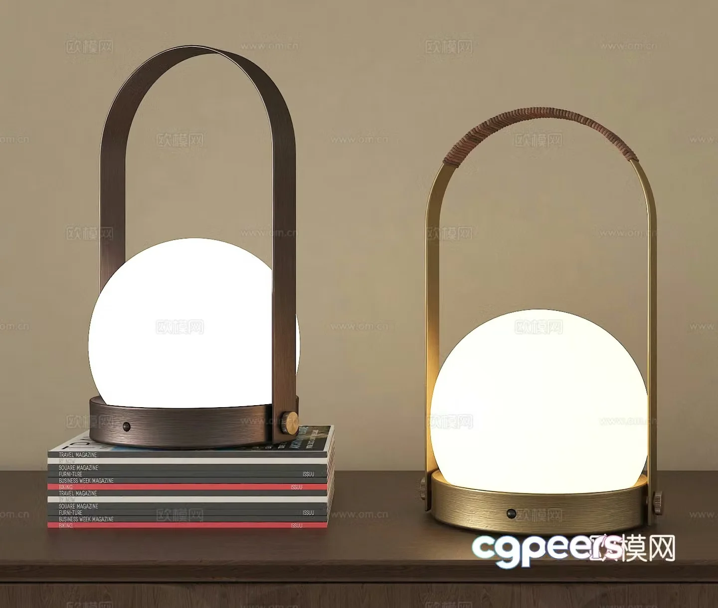 Desk lamp Desktop lamp Bedside lamp Reading lamp Modeling lamp Light ball 3D model