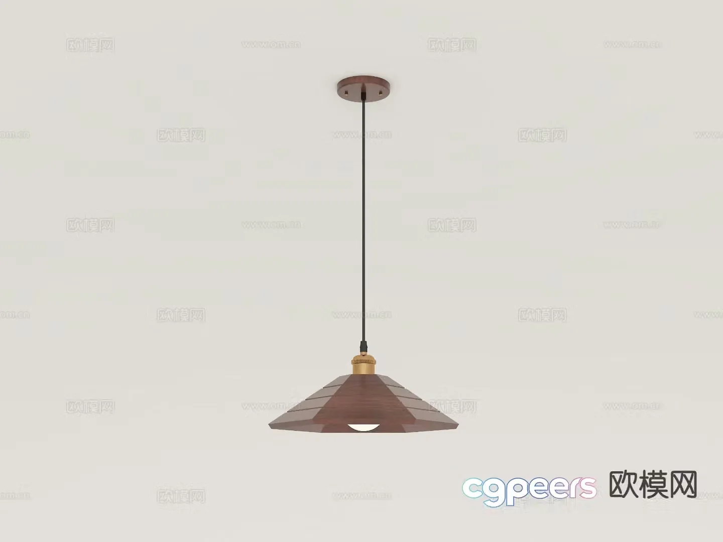 Medieval style small chandelier 3d model