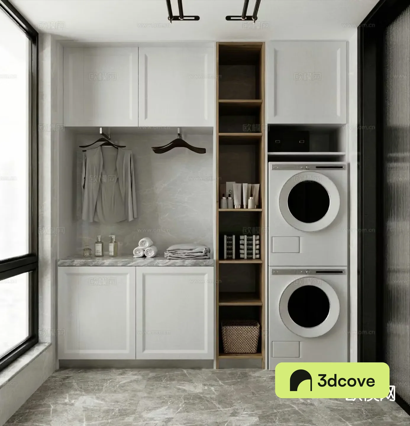 Modern washing machine cabinet