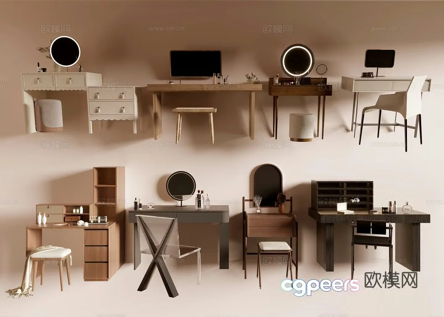 Dressing table 3d model