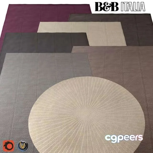 3ds Max Free – Carpet B & B Italia (Cratis) 2000х3000 (7 colors)