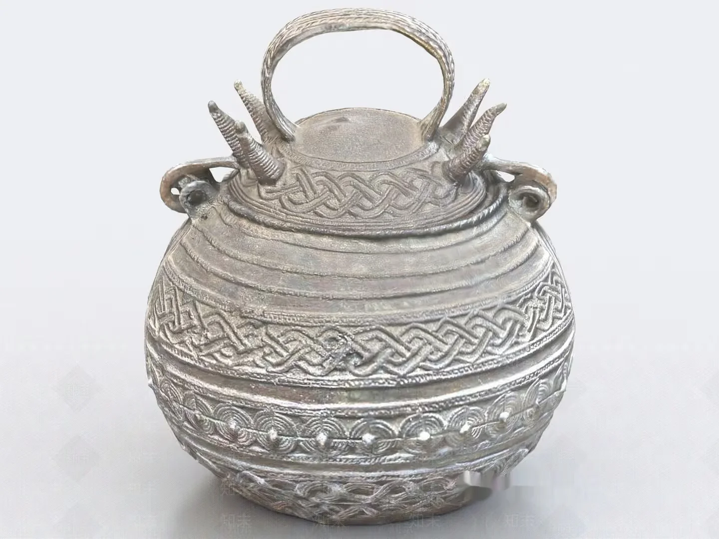 The Main Subject Is An Ancient Vessel With Intricate Carvings 3D Model – 8622 – VRAY Render