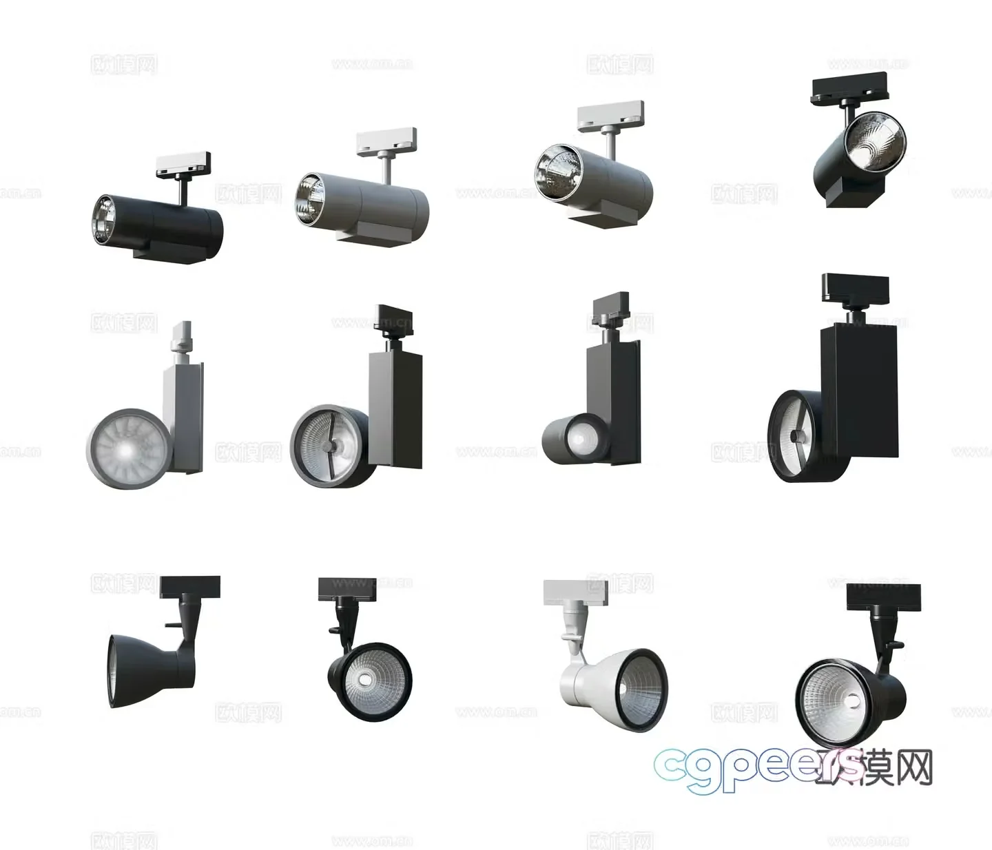Modern downlight spotlight 3d model