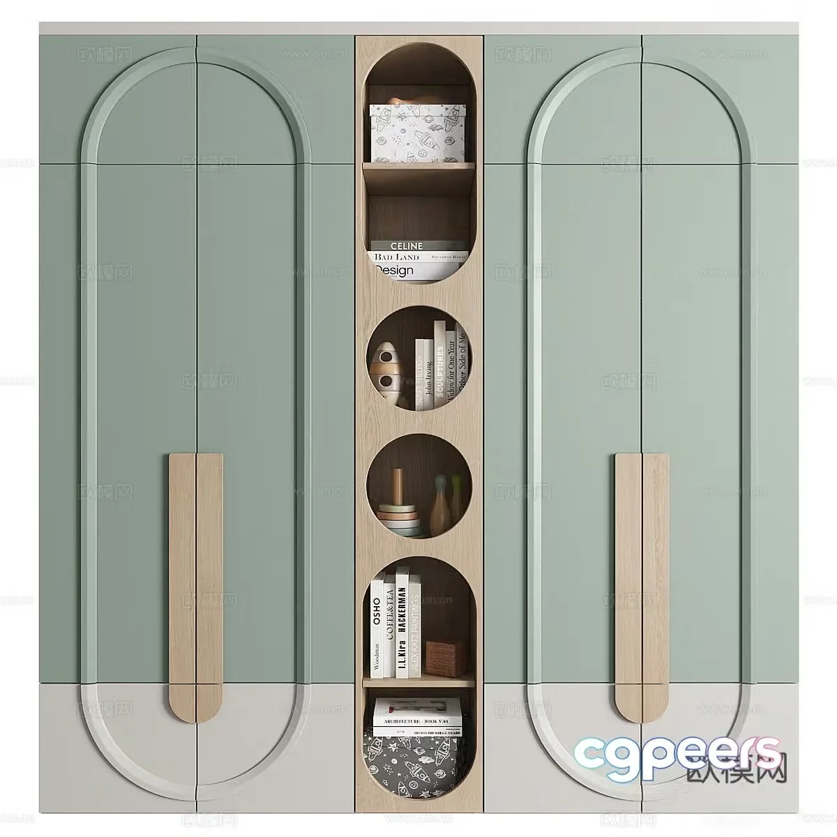 Nordic finished wardrobe 3D model