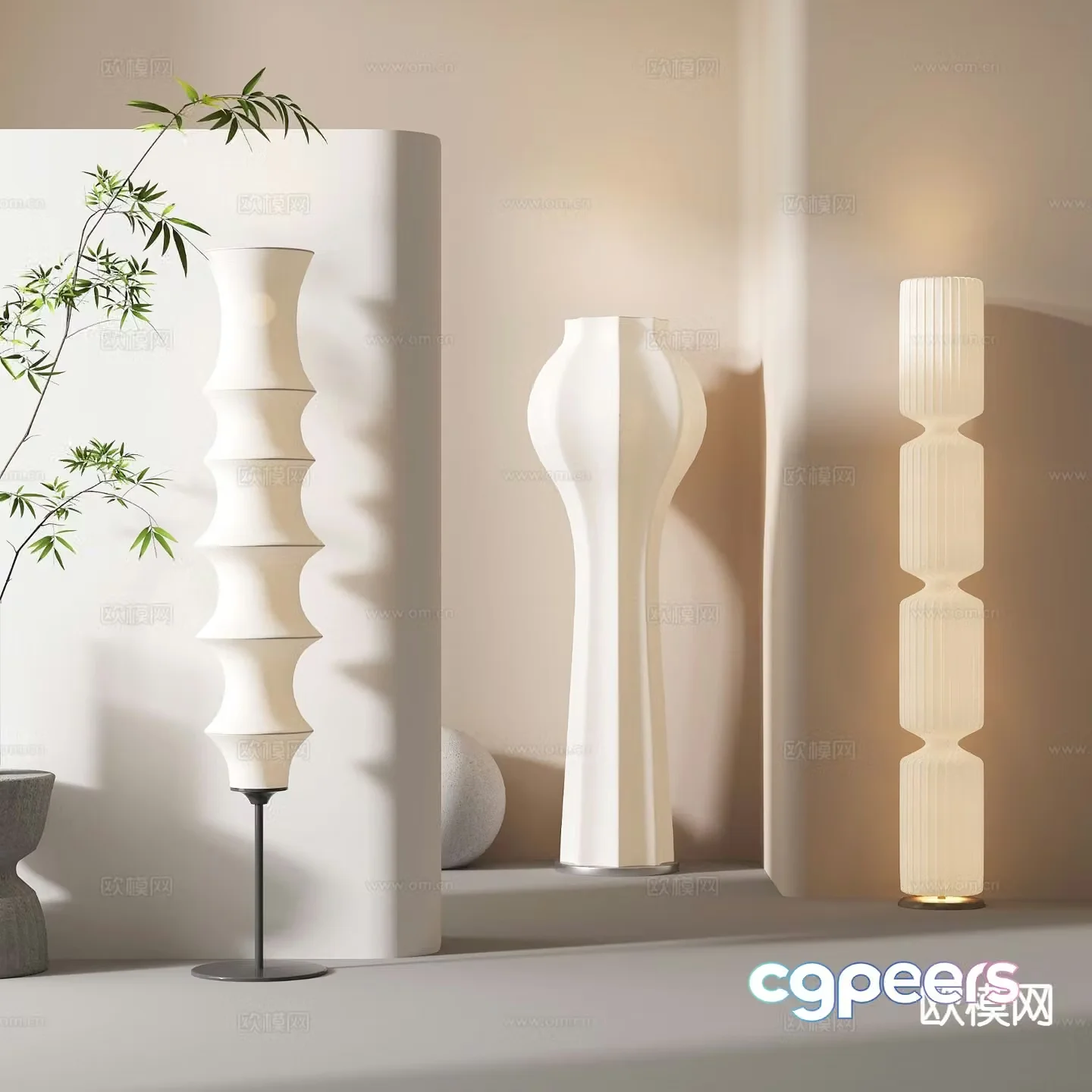 French floor lamp art lamp 3d model
