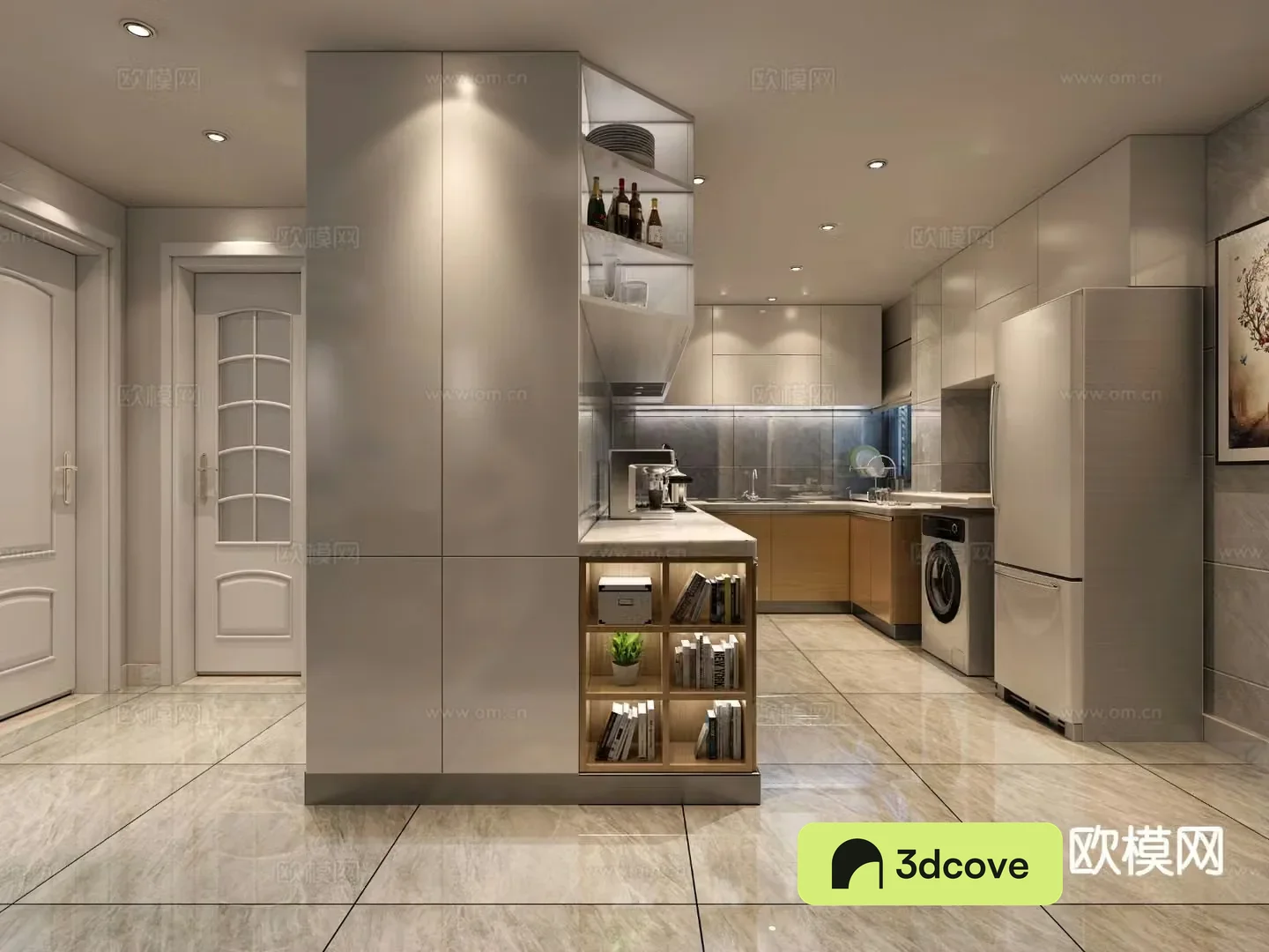 Modern open kitchen