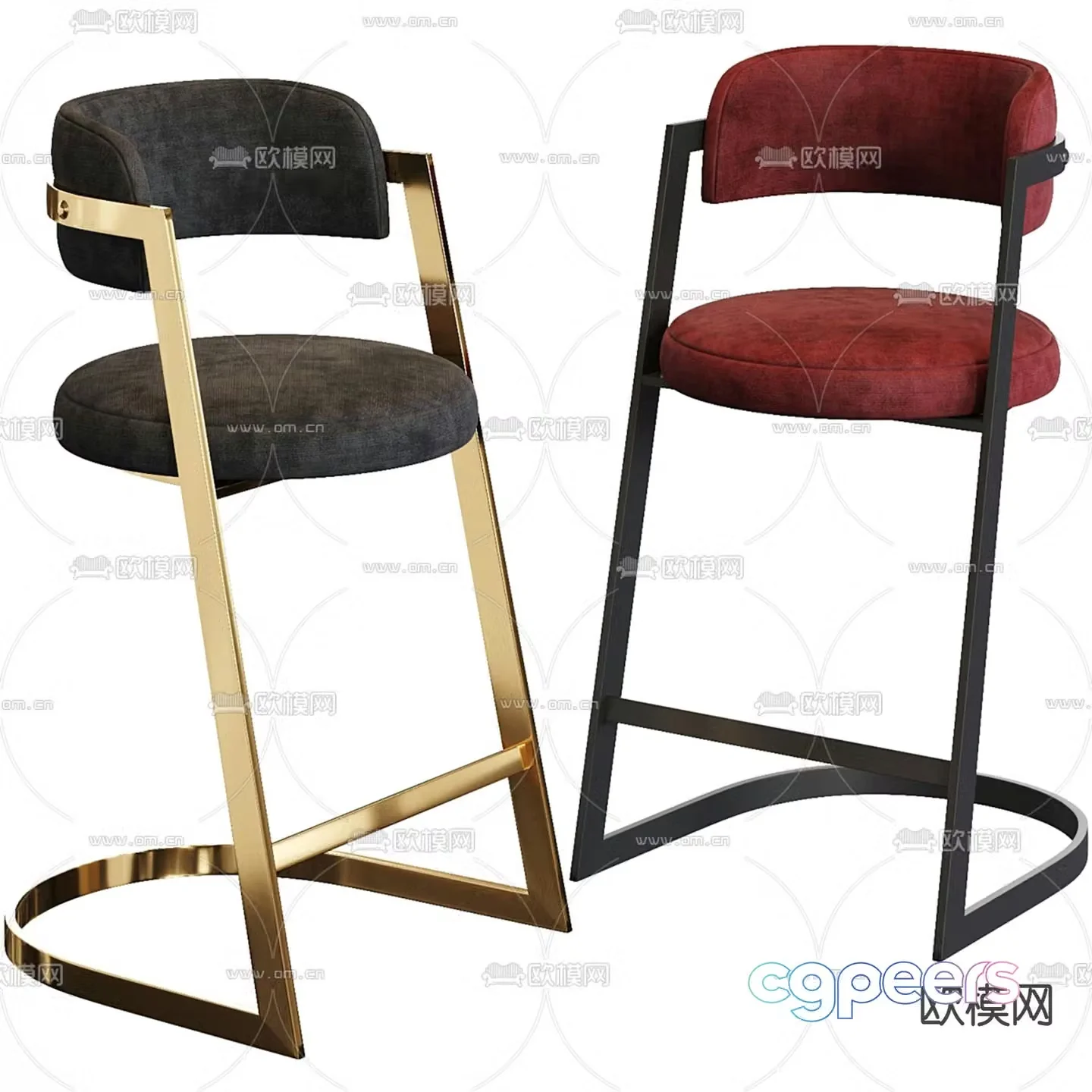 bar stool 3d model
