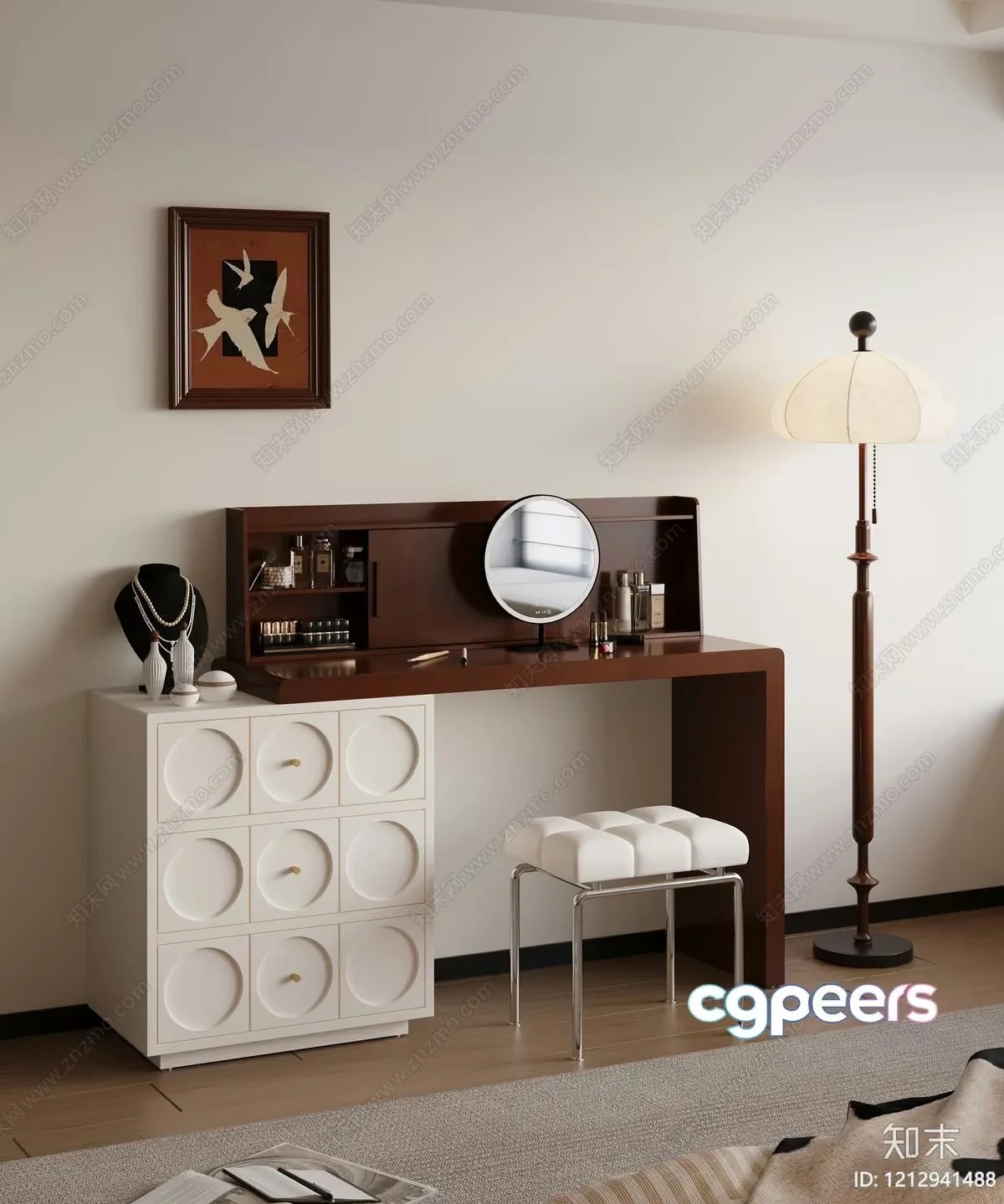 Modern Dressing Room 3D Model – 17750 – VRAY Render