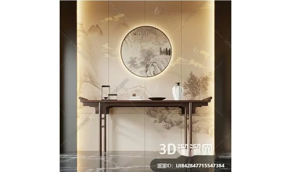 Modern Asian Interior 3D Model – 2542 – VRAY Render